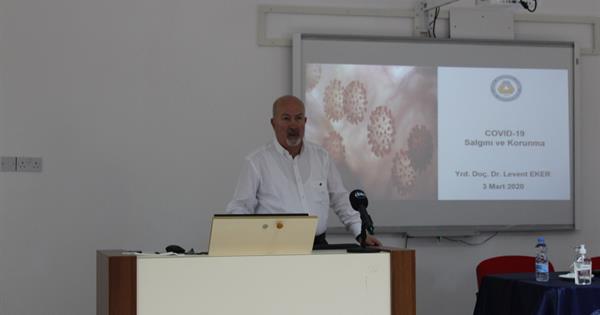 Assist. Prof. Dr. Levent Eker held seminar about COVID-19 Corona virus