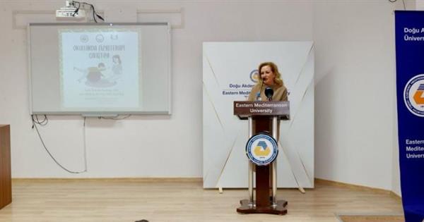 Cumhurbaşkanı Ersin Tatar’ın eşi Sibel Tatar, DAÜ Sağlık Bilimleri Fakültesi, Fizyoterapi ve Rehabilitasyon Bölümü tarafından düzenlenen “Okullarda Fizyoterapi Çalıştayı’nda” konuştu