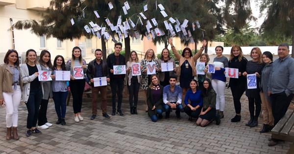 EMU Faculty of Health Sciences In cooperation with the LÖSEV club, the Turkish Nurses Association Student Commission realized the "Umut Ağacı" project.