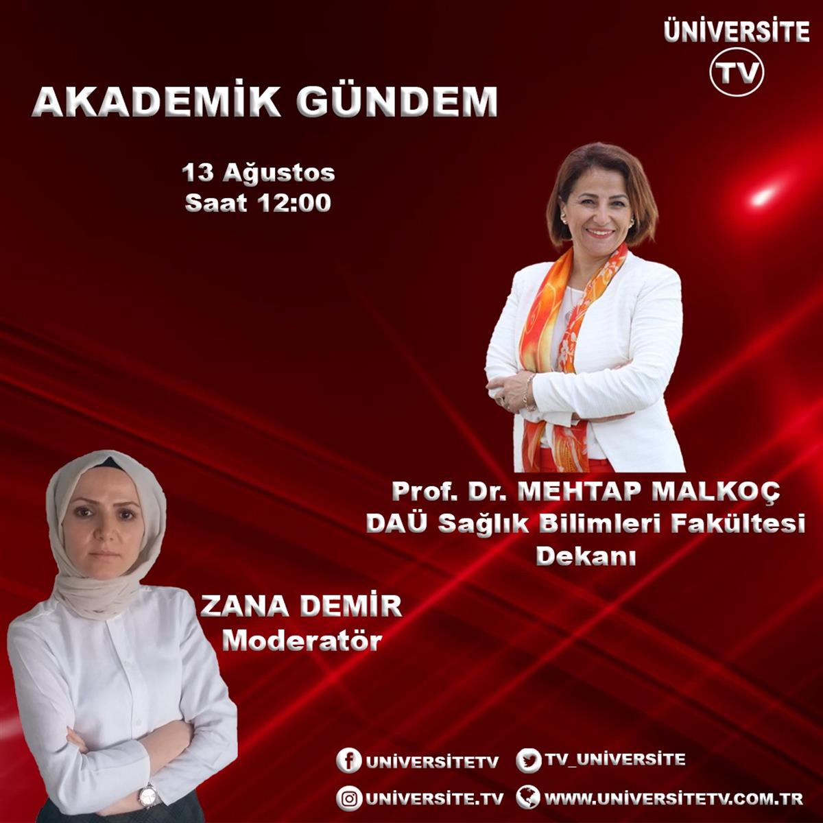 Prof. Dr. Mehtap Malkoç Akademik Gündem ile Üniversite TV