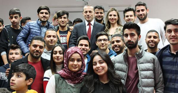 FIFA Badged Referee Cüneyt Çakır Meets EMU Students