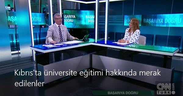 Prof. Dr. Mehtap Malkoç Attended CNN TURK Television Program Towards Success